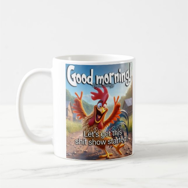 "Altern mit der Einstellung: Guten Morgen, Mittern Kaffeetasse (Links)