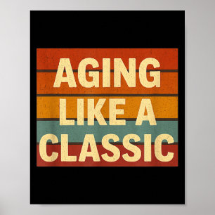 Altern Wie Clic Lustig Retro Sarkastisch Geburtsta Poster