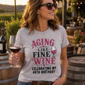 Altern wie ein guter Wein Geburtstag Benutzerdefin Tri-Blend Shirt