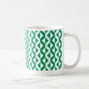 Alternate ZigZags - Kentucky Green und White Kaffeetasse