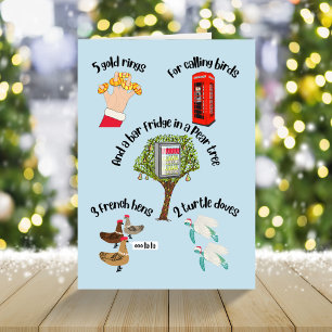 Alternative 12 jours de Noël Carte de vacances