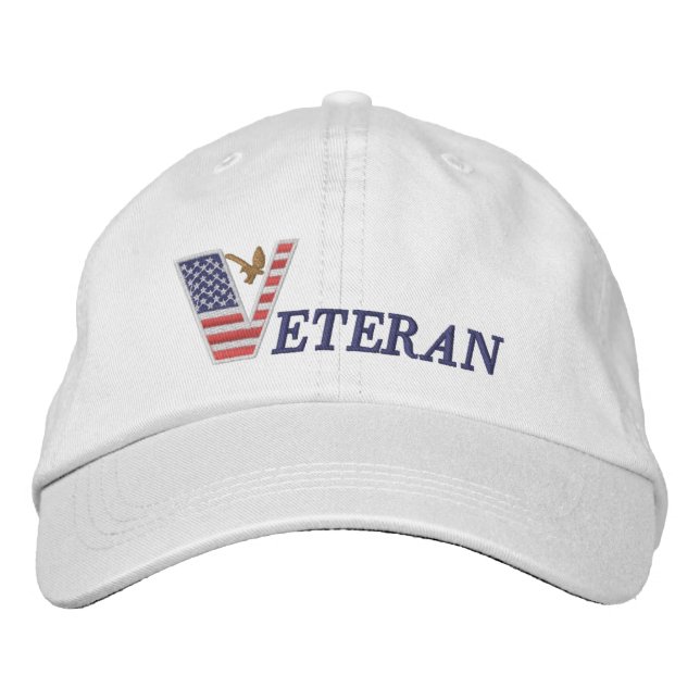 Alternative Apparel Basic Adjustable Veteran Cap Bestickte Baseballkappe (Vorderseite)