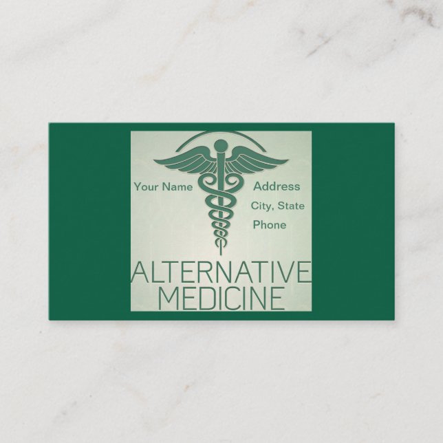 Alternative Arzneimittel-Visitenkarte Visitenkarte (Vorderseite)