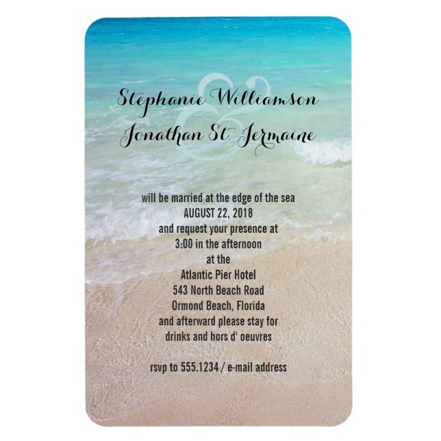 Alternative Beach Wedding Magnet (Vertikal)