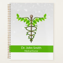 Alternative Caduceus Green Blätter Weiße Medizin