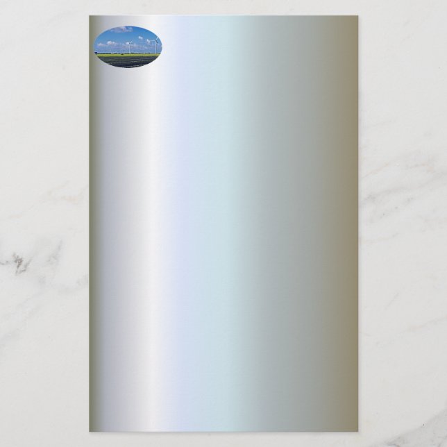 Alternative Energie - Solar- und Windenergie Briefpapier (Vorderseite)