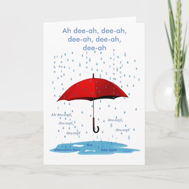 Alternative Fakten - Grußkarte für das Ringen und  Karte (Vorderseite)
