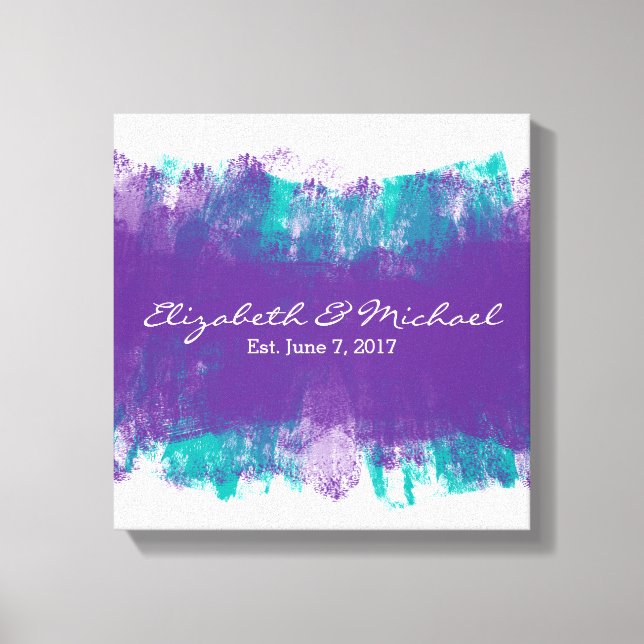 Alternative Gästebuch gearbeitete Canvas Print (Vorderseite)