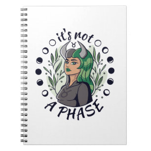 Alternative Gothic Girl Art ist keine Phase Notizblock