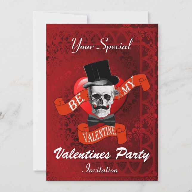 Alternative gotische Valentine-Party Einladung (Vorderseite)