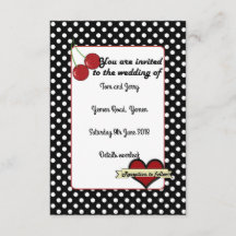 Alternative Rockabilly Wedding Invite