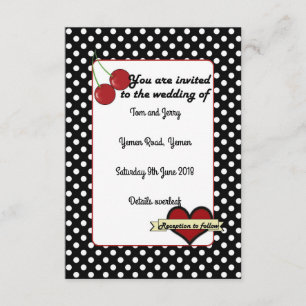 Alternative Rockabilly Wedding Invite Einladung