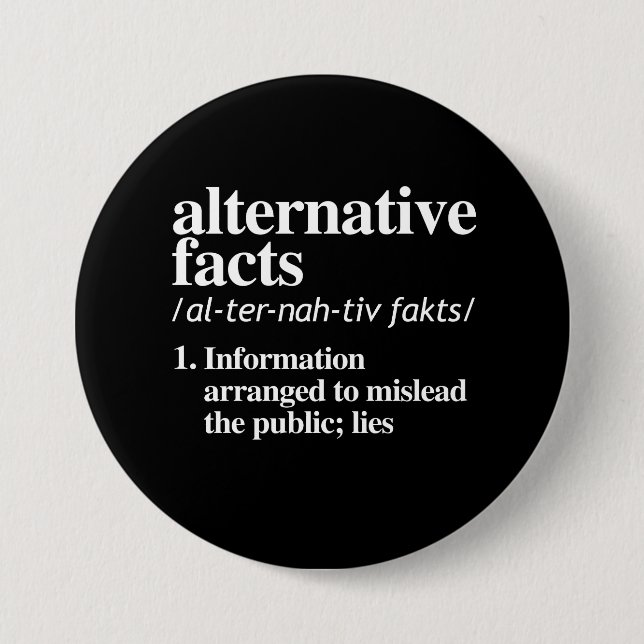 Alternative Tatsachen-Definition Button (Vorderseite)