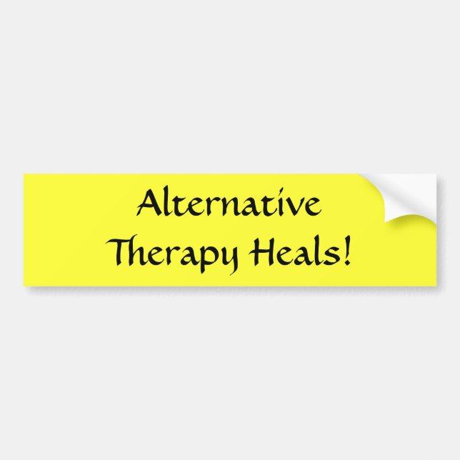 Alternative Therapie heilt! - Autoaufkleber (Vorne)