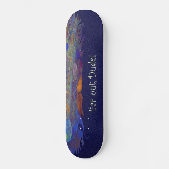 Alternative Universe Abstrakt Art Skateboard (Vorderseite)