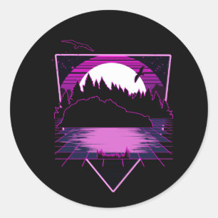 Alternative Welt Runder Aufkleber