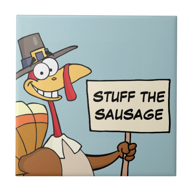 Alternativen zur Türkei zum Erntedank Fliese (Vorderseite)