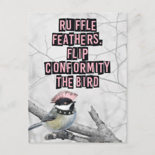 Alternativer Punk Vogel Anti Konformität Postkarte