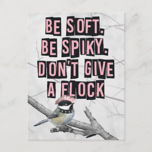 Alternativer Punk-Vogel Anti-Konformität Postkarte