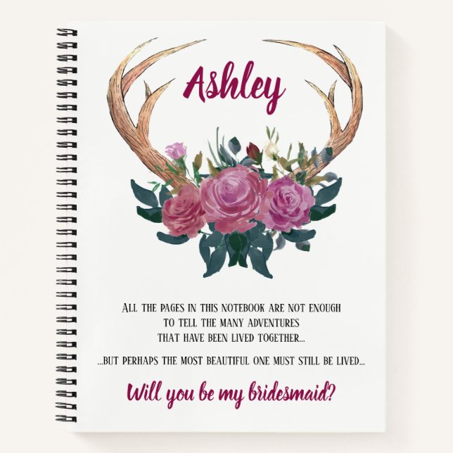 Alternativer Vorschlag für Bridesmaid | Ankerheft Notizbuch (Vorderseite)