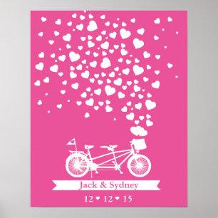 Alternatives Gästebuch für Hochzeiten Tandem benut