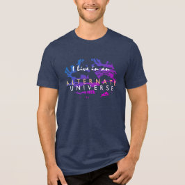 Alternatives Universum, Magenta Blue Gold Spaß Des Tri-Blend Shirt