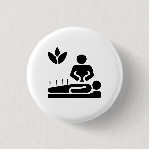 Alternativmedizin-Piktogramm-Knopf Button