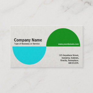 Alternativzeichen II - Blau und Grün Visitenkarte