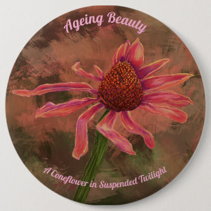Alternde Schönheit, eine Kegelblume in suspendiert Button