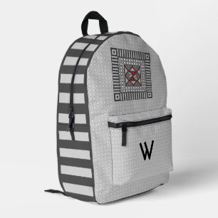 Alternierende Geometrie Bedruckter Rucksack