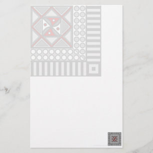 Alternierende geometrische Stationierung Briefpapier