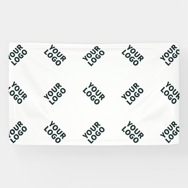 Alternierendes Geschäftslogo oder Bildmuster | Wei Banner (Horizontal)