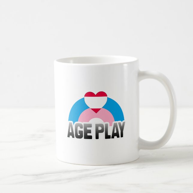 ALTERS-SPIEL-REGENBOGEN KAFFEETASSE (Rechts)