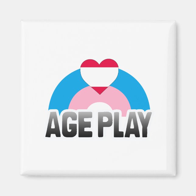 ALTERS-SPIEL-REGENBOGEN MAGNET (Vorne)