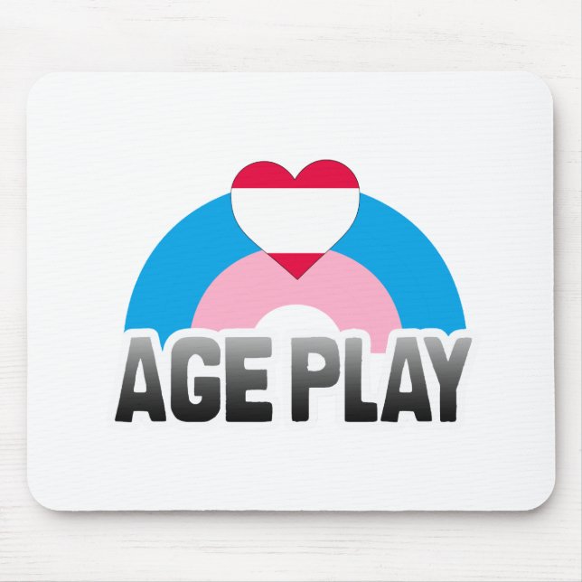 ALTERS-SPIEL-REGENBOGEN MOUSEPAD (Vorne)