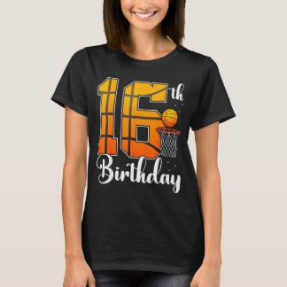 Alters Spieler 16. Basketball 16 T-Shirt