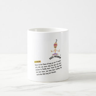 Alters Weisheit Tasse "Optimismus" Comic positive