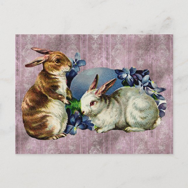 Altersgemaltes Ostern Postkarte (Vorderseite)
