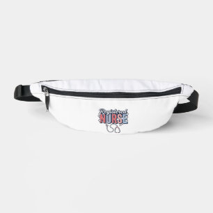 Altersgerechtes Krankenpfleger-Vektor-Shirt-Design Bauchtasche