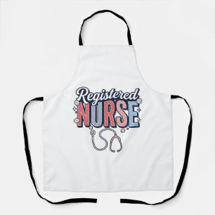 Altersgerechtes Krankenpfleger-Vektor-Shirt-Design Schürze