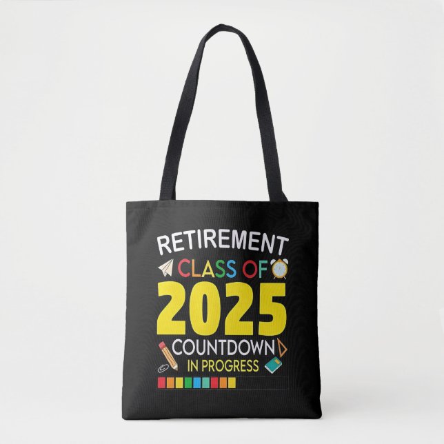 Altersklasse 2025 Countdown im Prozess Tasche (Vorderseite)