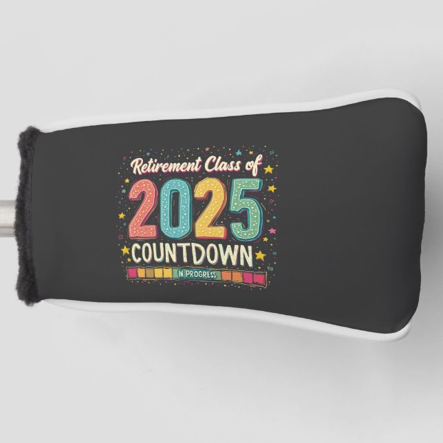 Altersklasse 2025 im Prozess-Abschluss Golf Headcover (Vorderseite)