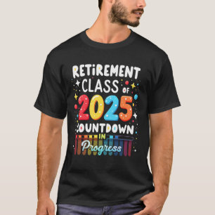 Altersklasse der 2025-Lehrer-Countdown T-Shirt