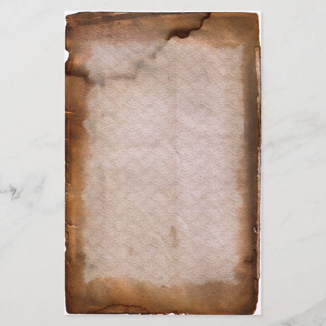 Alterskorrekte, verkettete Vintage Stationerie Briefpapier (Vorderseite)
