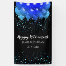 Altersruhestandballoons Star Confetti Black