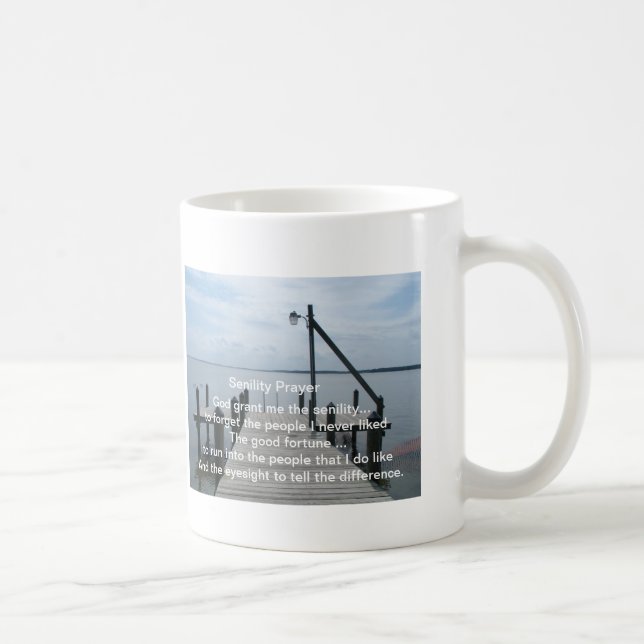Altersschwäche-Gebets-Geschenk-Tasse Kaffeetasse (Rechts)