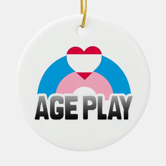ALTERSSPIELRAINBOW KERAMIKORNAMENT (Vorne)