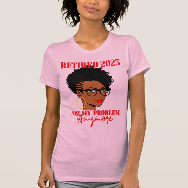 Altersversorgung 2023. Für Frauen. T-Shirt (Vorderseite)