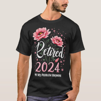 Altersversorgung 2024 Frauen im Jahr 2024 erschöpf T-Shirt