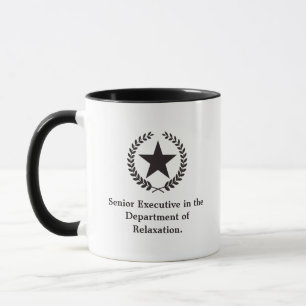 Altersvorsorge: Senior Führungskraft Funny Remüde  Tasse